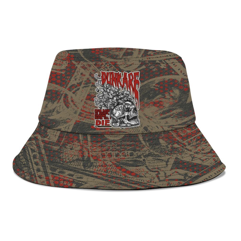 Bucket Hat To Match Olive 9s - From Rags To Riches Graphic