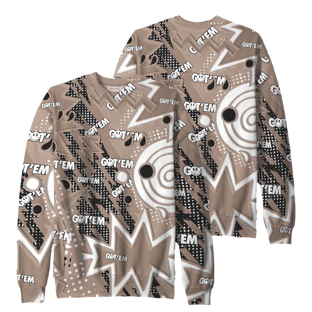 Sweatshirt To Match, OG Latte 1s Sweatshirt, Retro Vintage 90s Sweatshirt Outfit 903 NCT