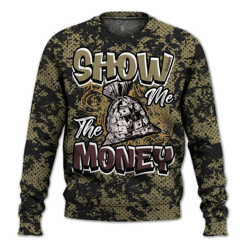 Knitted Sweater To Match Black Olive 7s - Show Me The Money Retro