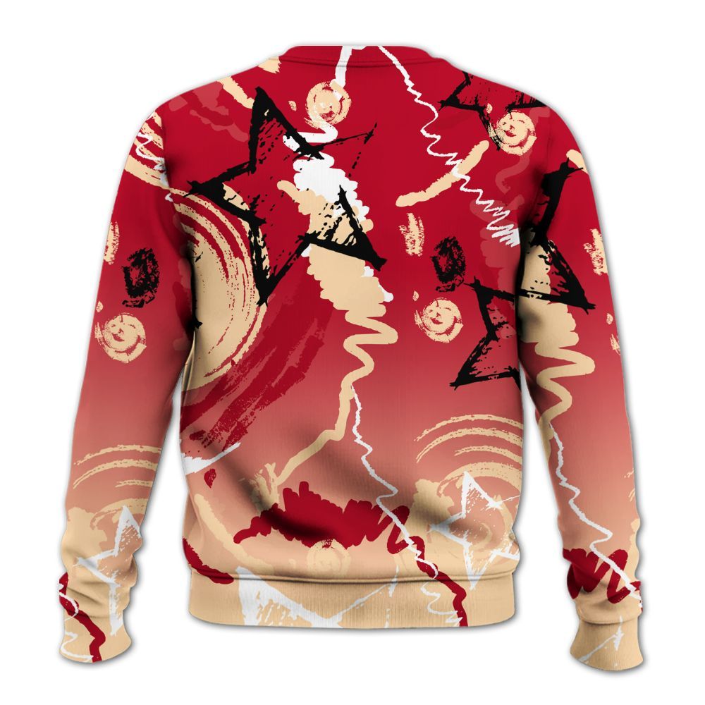 Sweatshirt To Match Retro Pizza GS 4s - Grind Shine Later Drip All Over Print