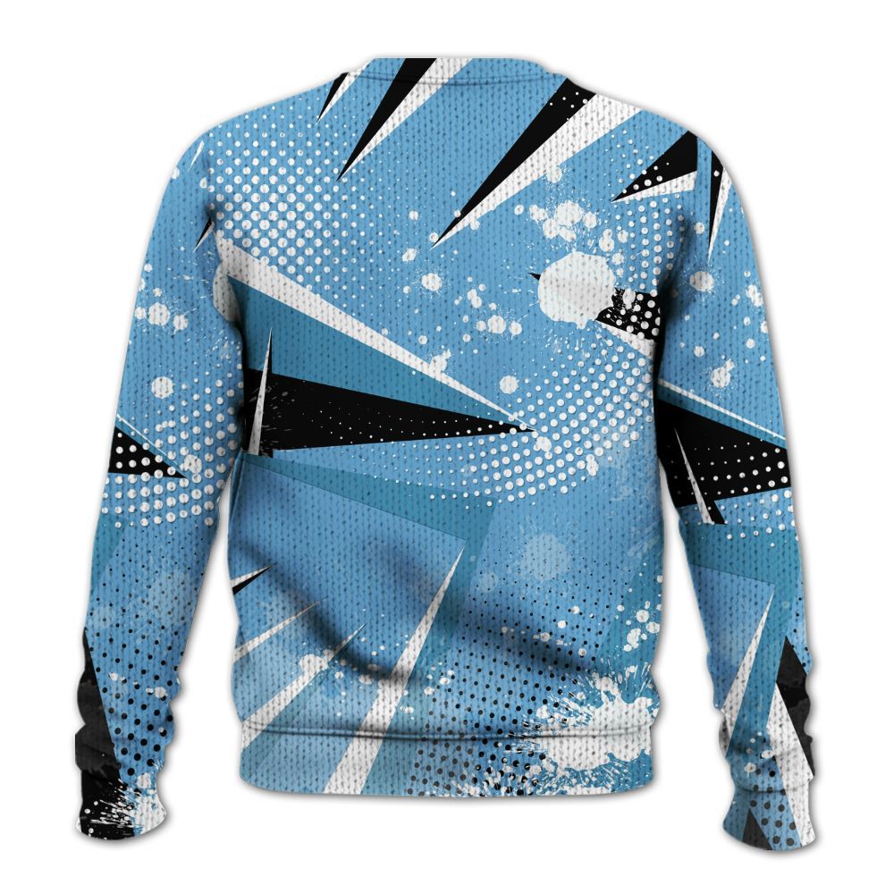 Knitted Sweater To Match SB Dunk Low University Blue - Poly Trust No One Dripping