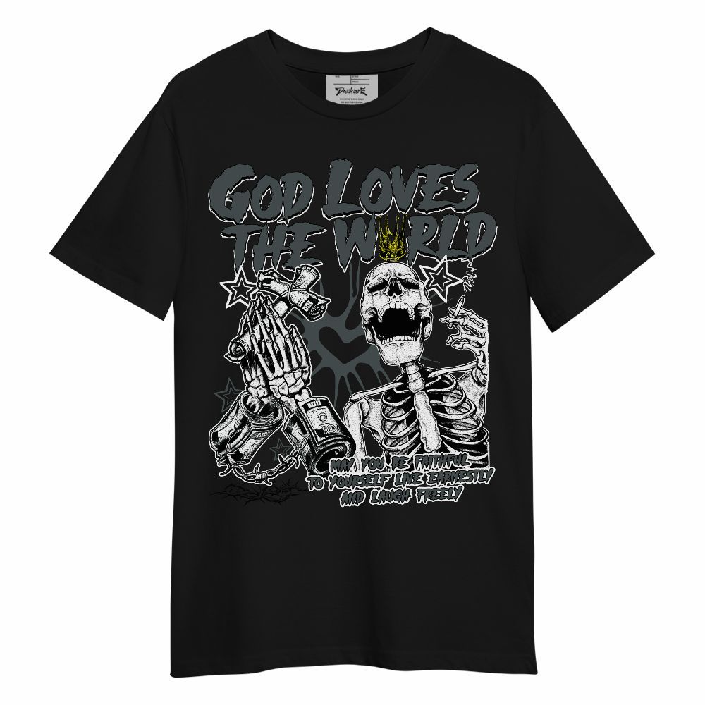 Shirt To Match Black RM Nigel Sylvester 4s - God Loves The World Unisex Shirt