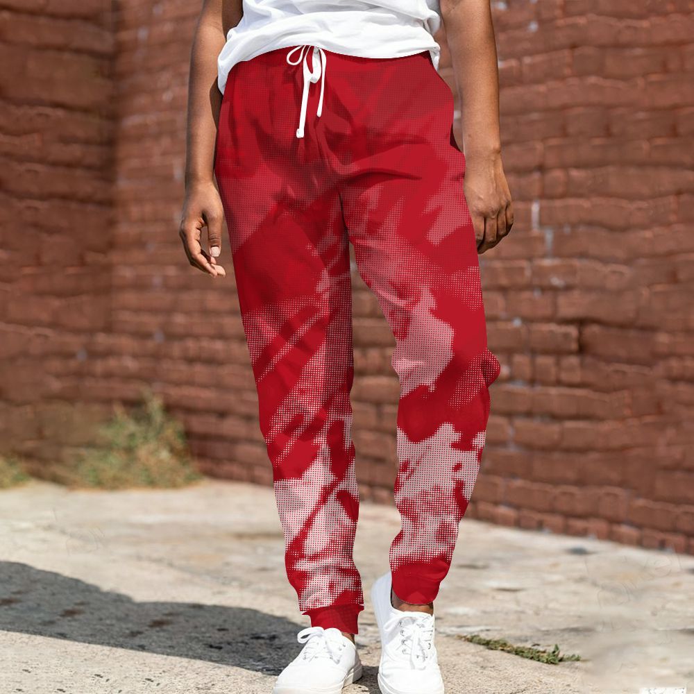 Sweatpant To Match Bred Velvet 11s - Abstract Halftone Graphic All Over Print