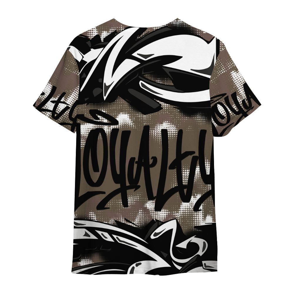 Shirt To Match AMM Dark Mocha 4s - Loyalty Out Value Graffiti All Over Print