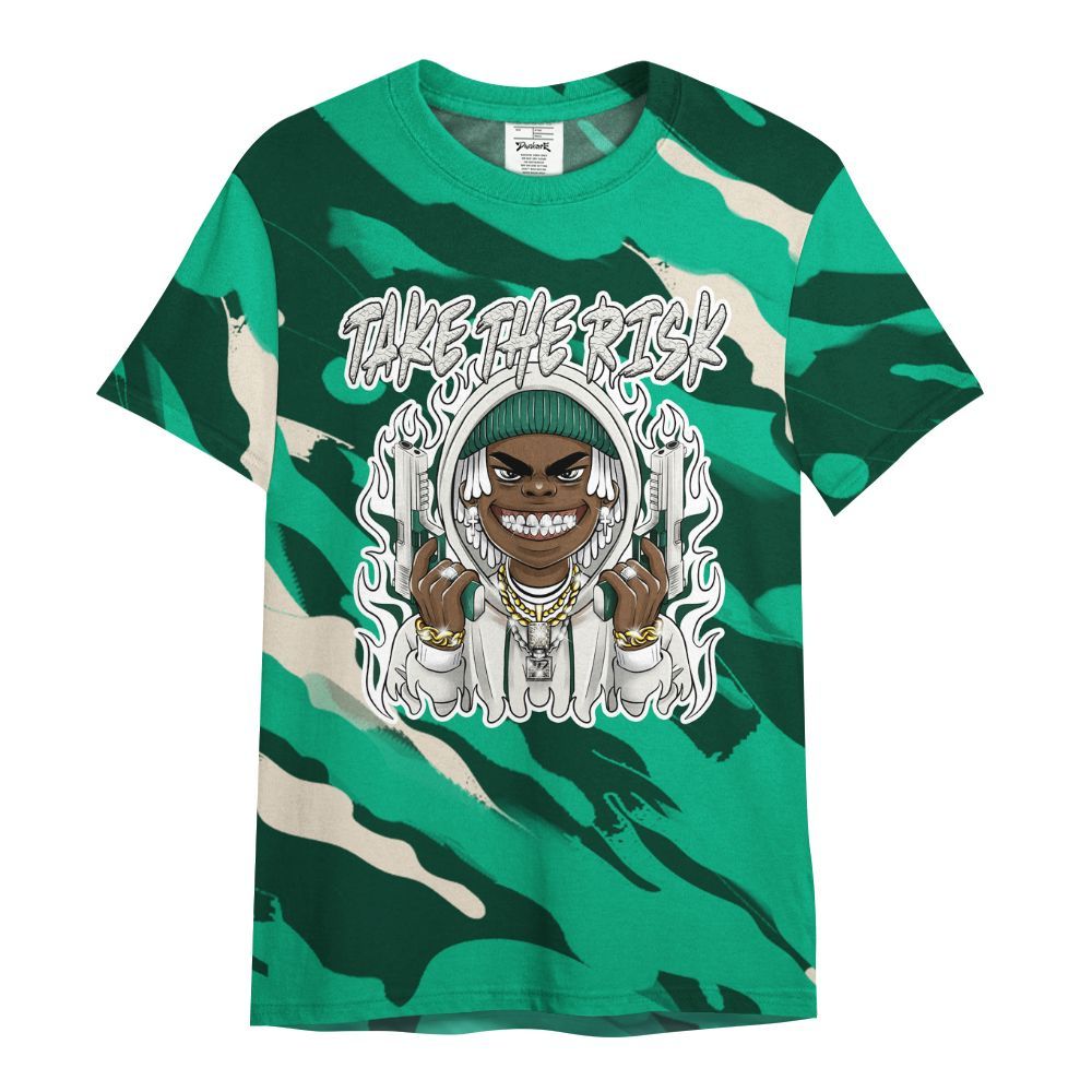 Shirt To Match Oxidized Green 4s - Take The Risk Colored All Over Print