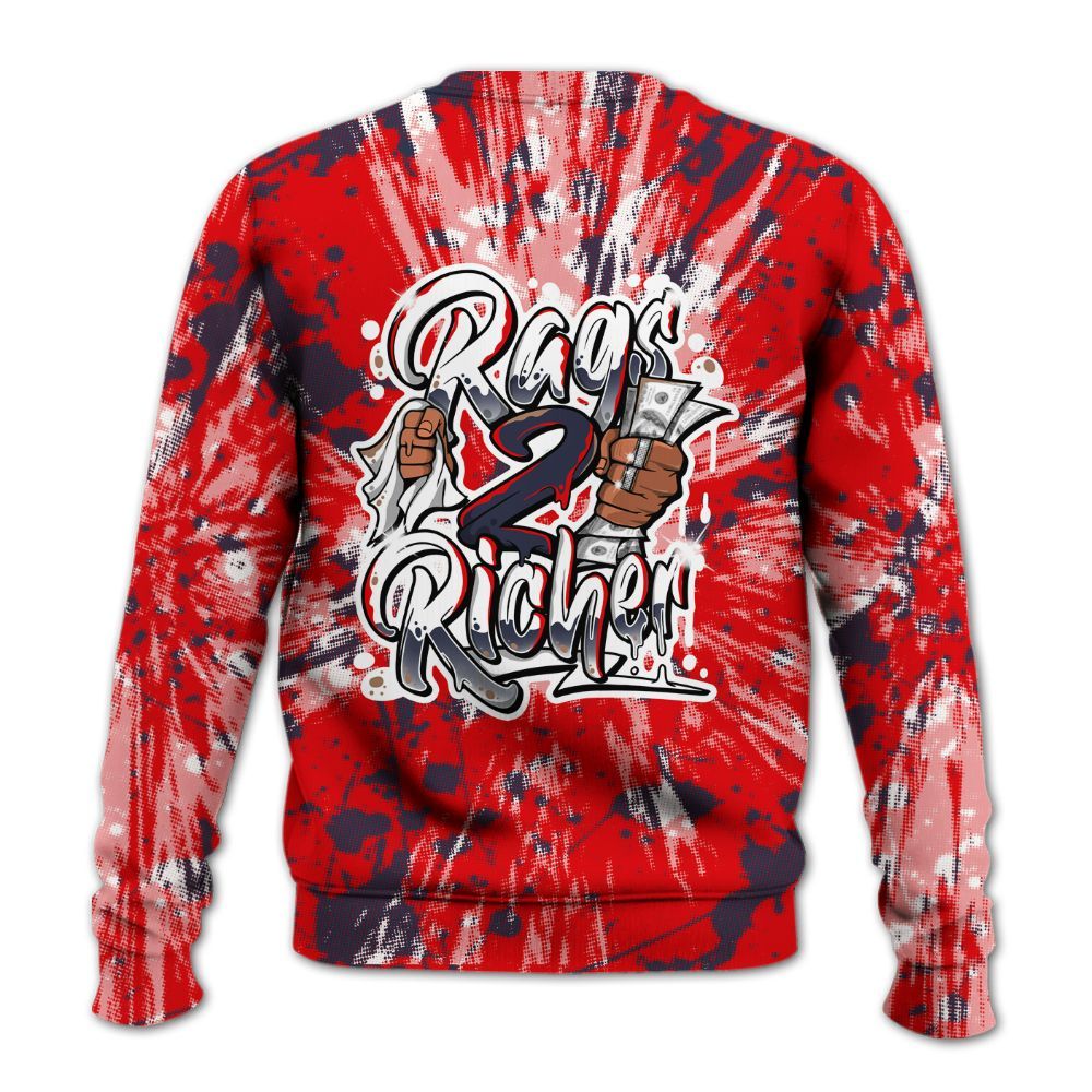 Sweatshirt To Match Low OG Howard Bison 1s - Rag 2 Rich Graphic Luxury All Over Print