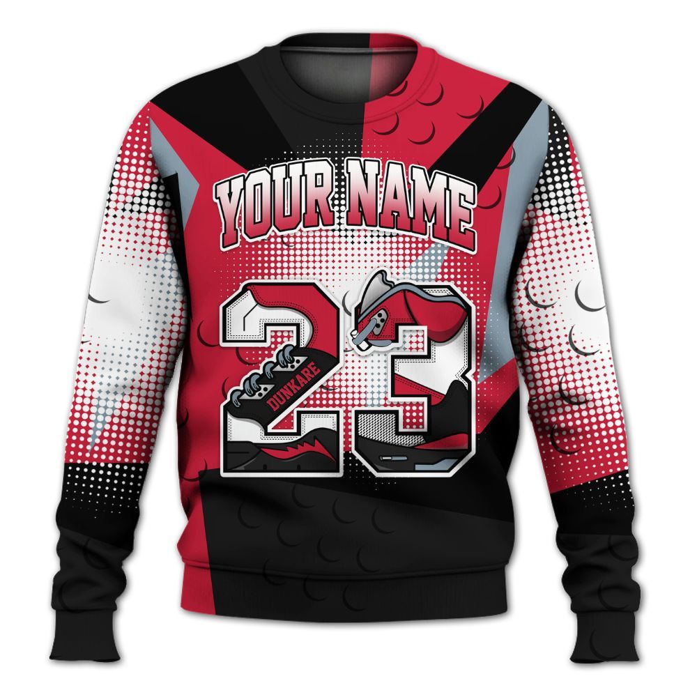 Sweatshirt To Match Retro Infrared Salesman 6s - Poly Custom Name Number 23 5s All Over Print