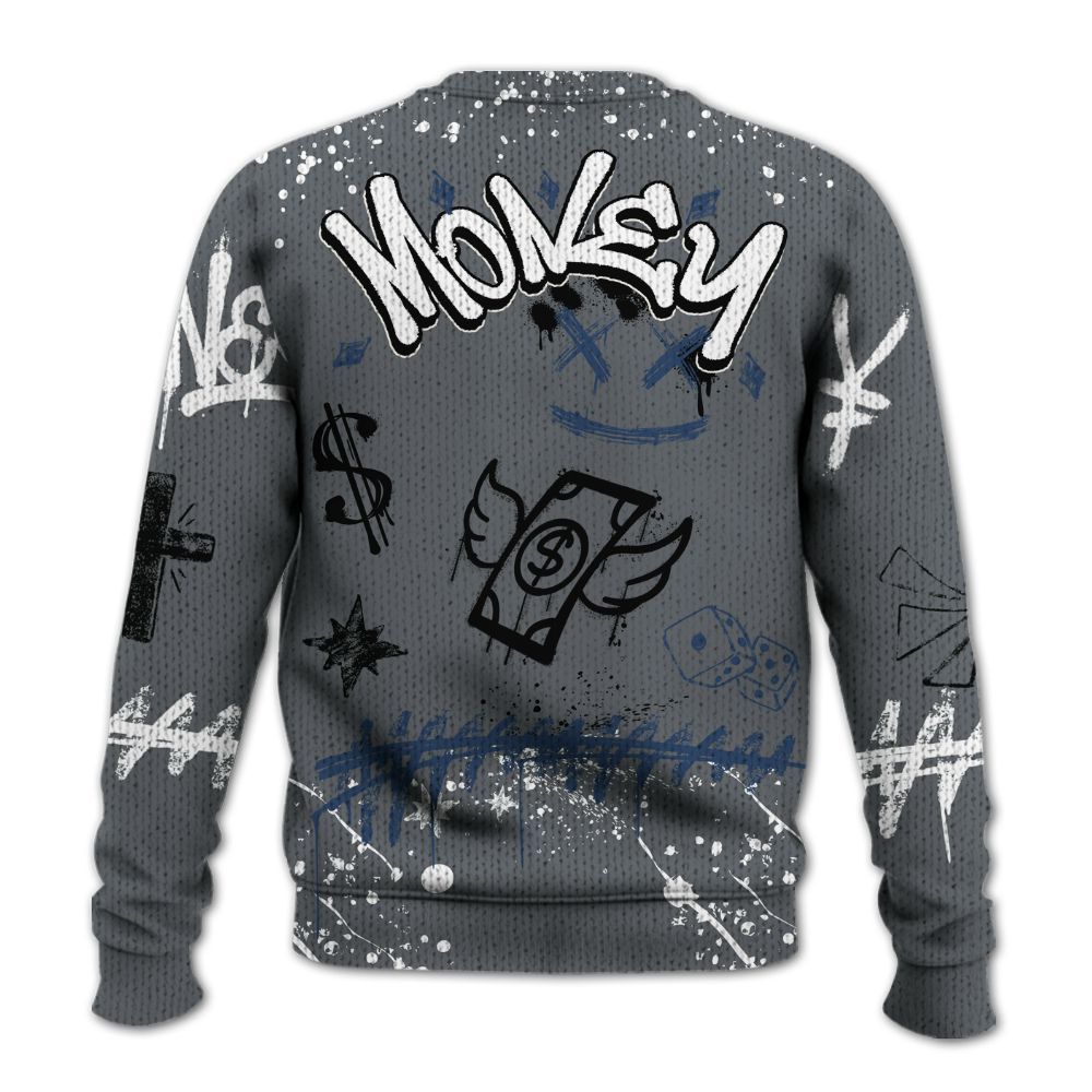 Sweater To Match Flint Grey 9s - Everybody Paid In Full Crayon Graphic