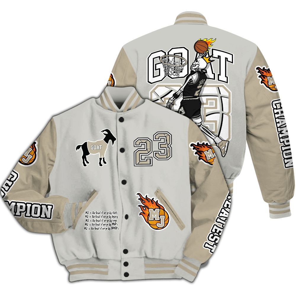 Varsity Jacket To Match RM Canyon Rust 4s - 23 G.0.A.T Jump Up Basketball All Over Print