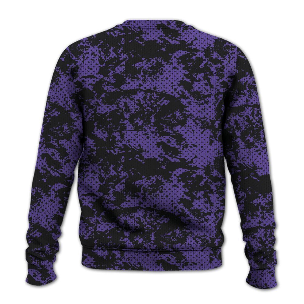 Knitted Sweater To Match Air Max Waffle SP Voltage Purple - Show Me The Money Retro