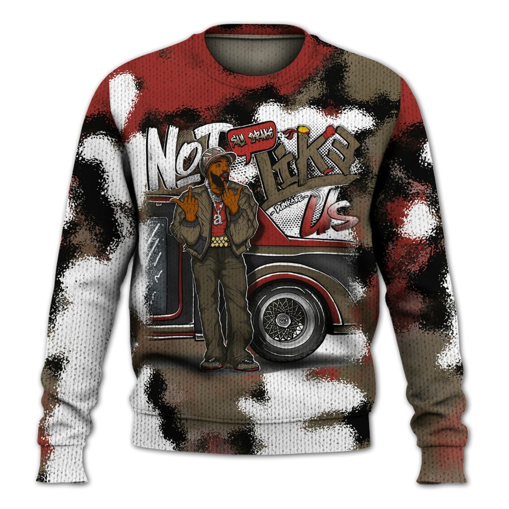 Sweater To Match Olive 9s - They Dislike Us Graphic