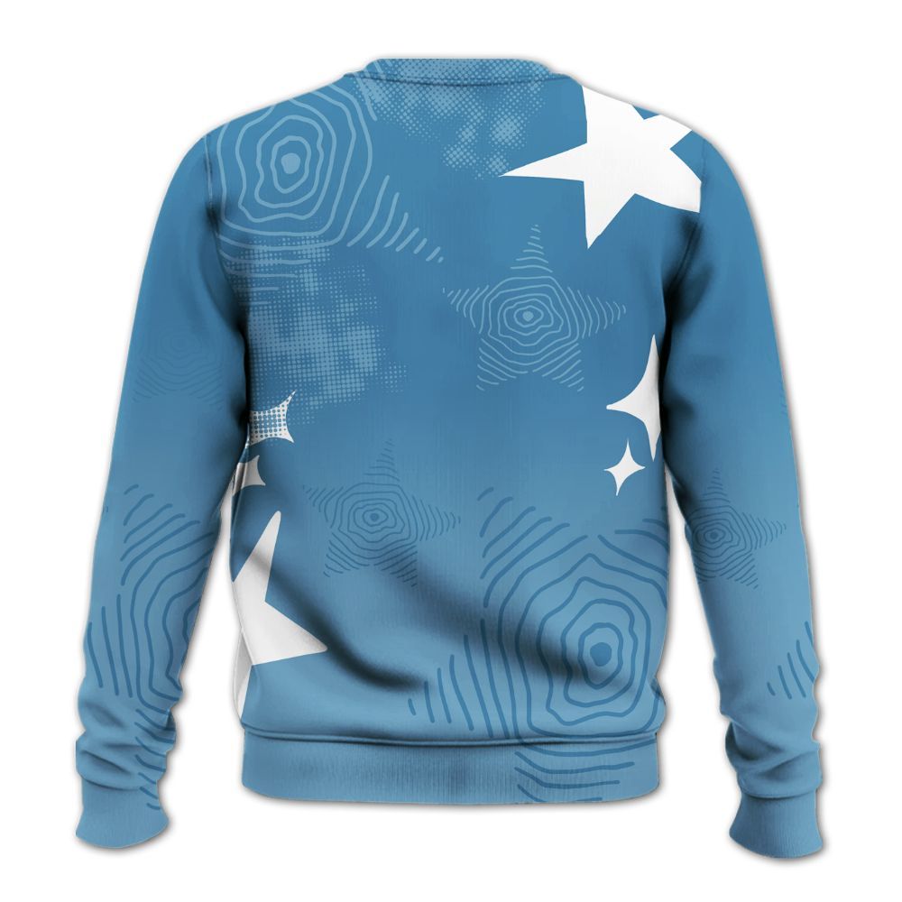 Sweatshirt To Match High OG UNC Reimagined 1s - Sneakerz Girlz Unique Starz All Over Print