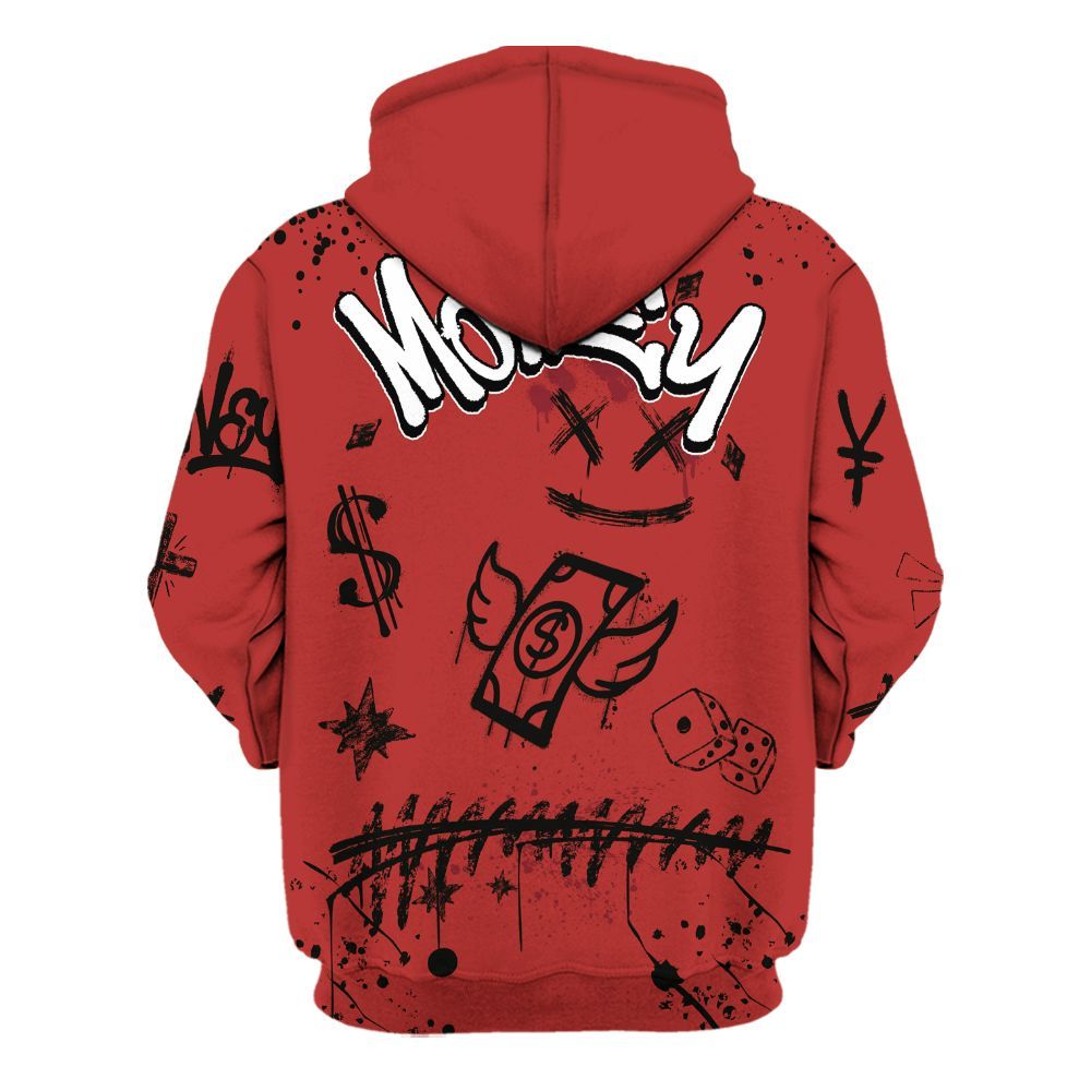 Hoodie To Match Bred Reimagined 4s - Everybody Paid In Full Crayon All Over Print