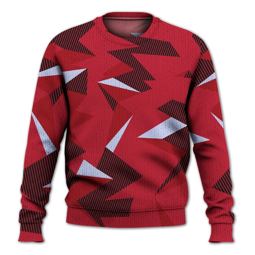 Knitted Sweater To Match Toro Bravo 6s - Geometric Camouflage Pattern