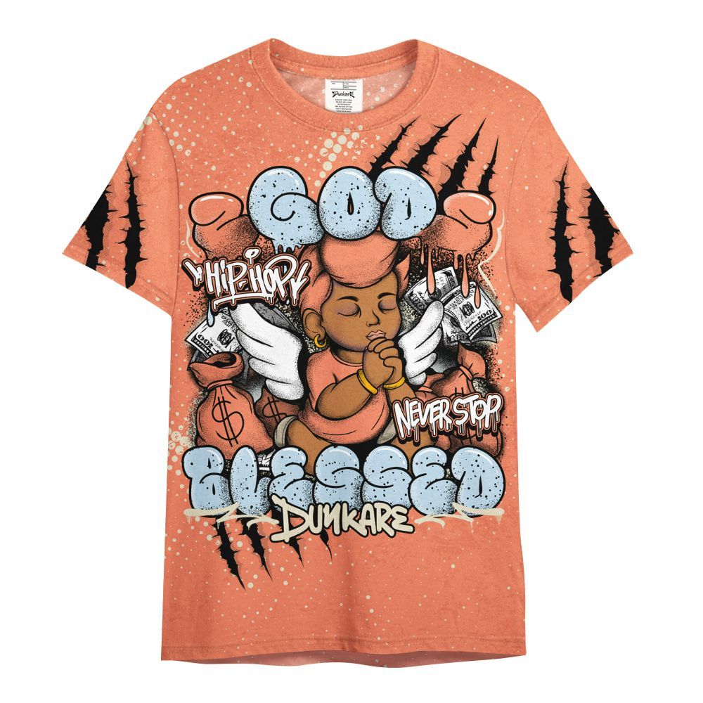 Shirt To Match DJ Khaled Crimson Bliss 5s - God Blessed All Over Print