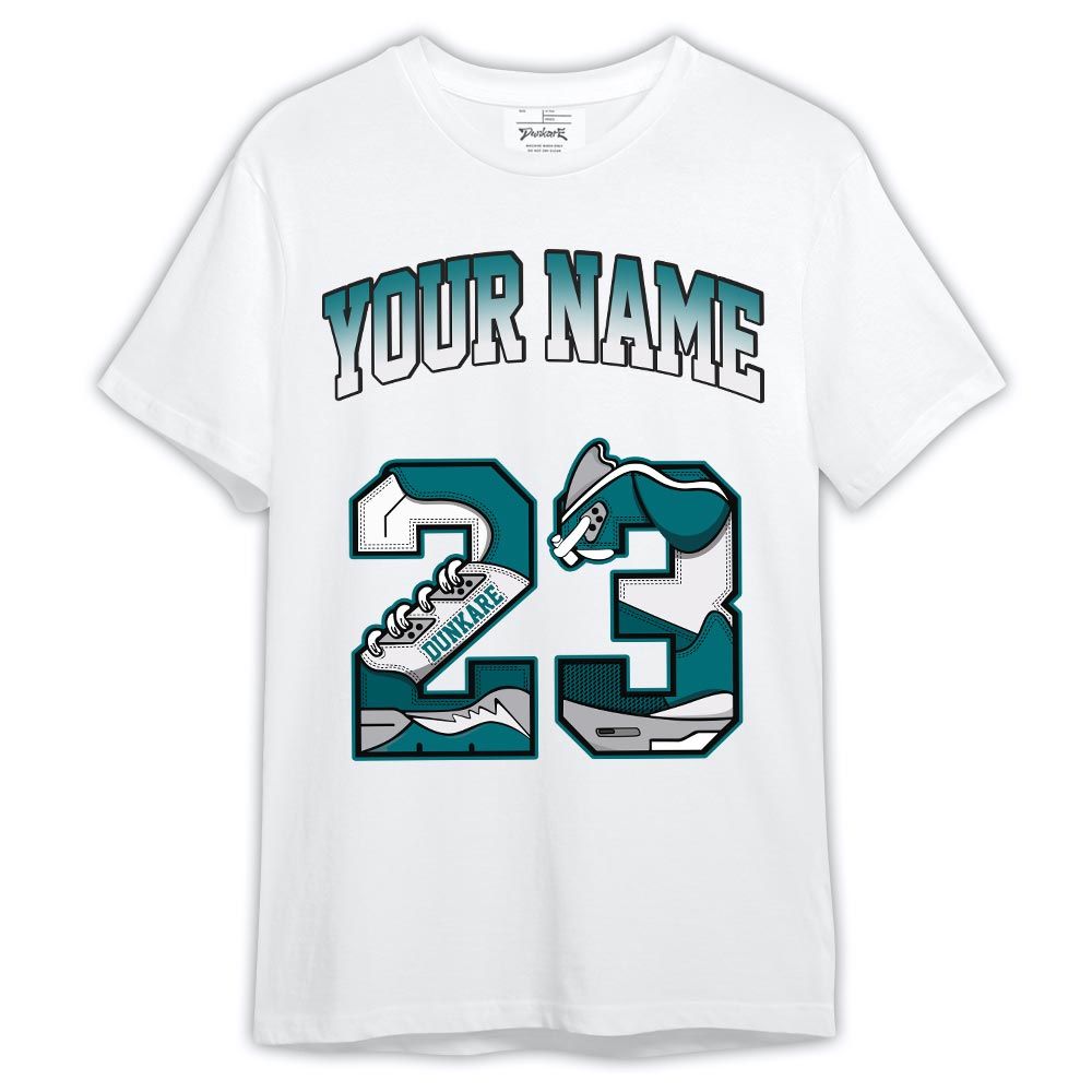 Dunkare Shirt Custom Name Number 23 5s, Oxidized Green 4s T-Shirt, To Match Sneaker Oxidized Green 4s Graphic Tee HDT