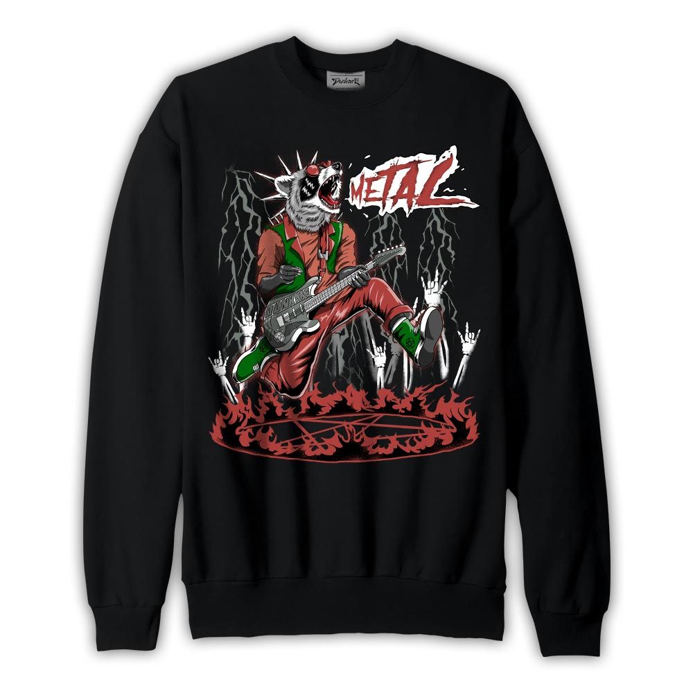 Sweatshirt To match Dune Red 13s Sweatshirt - Punk Rock Raccoon Graphic