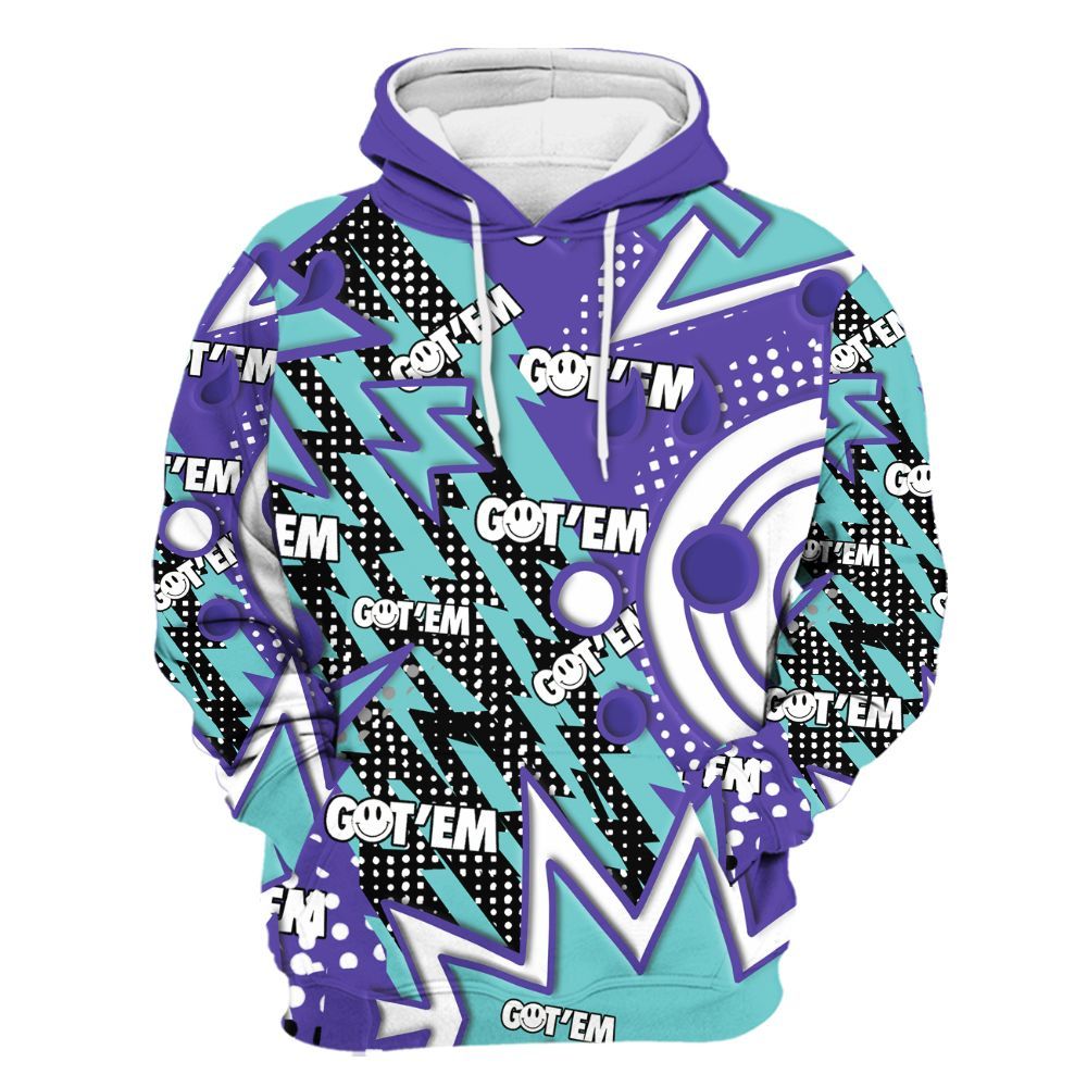 Hoodie To Match Low Hornets 1s Varsity Jacket, Retro Vintage 90s All Over Print