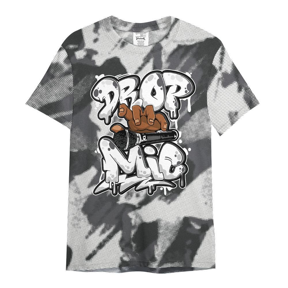 Shirt To Match White Thunder 4s - Drop Mic Abstract All Over Print