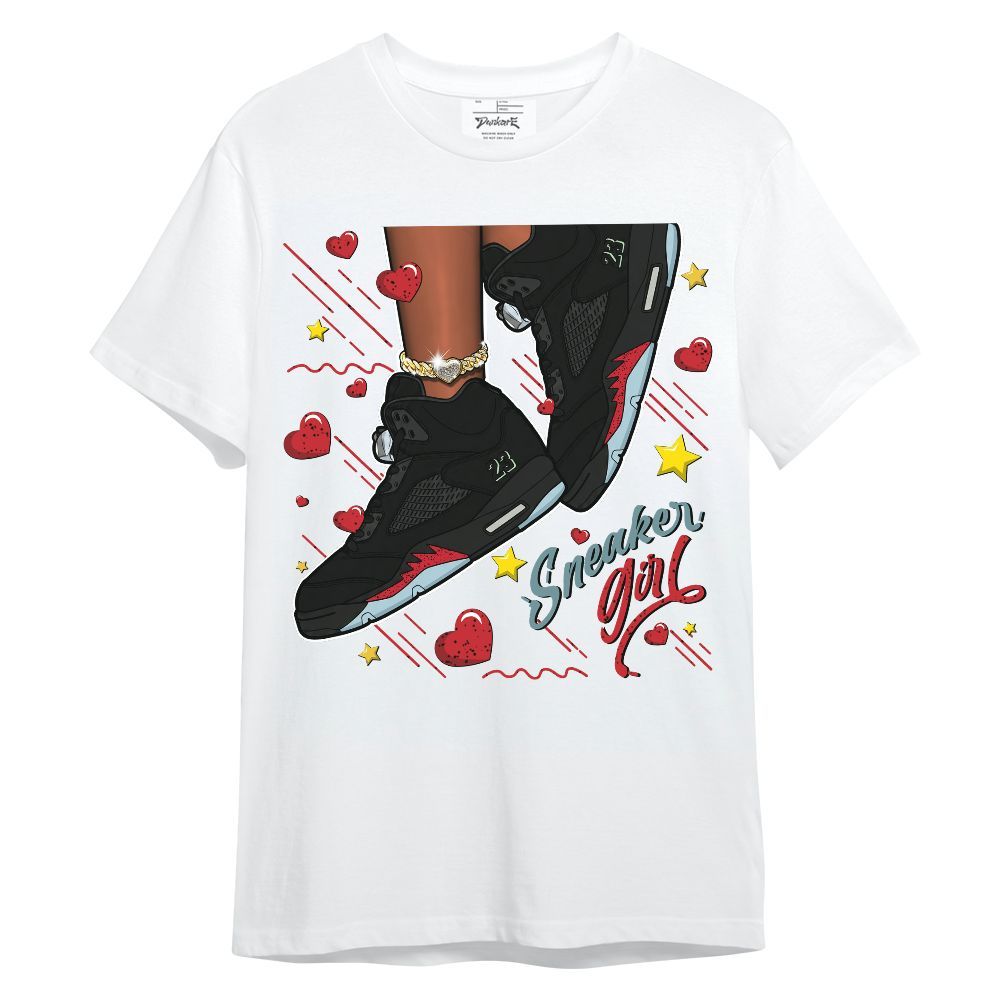 Shirt To Match Retro Halloween 5s - SNEAKER Girl Heart Flying Graphic