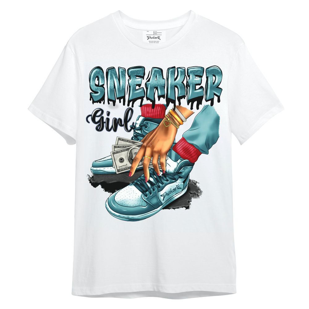 Shirt To Match Dunk Low Denim Turquoise Royal - SNEAKER Girl Money Drip Unisex Shirt