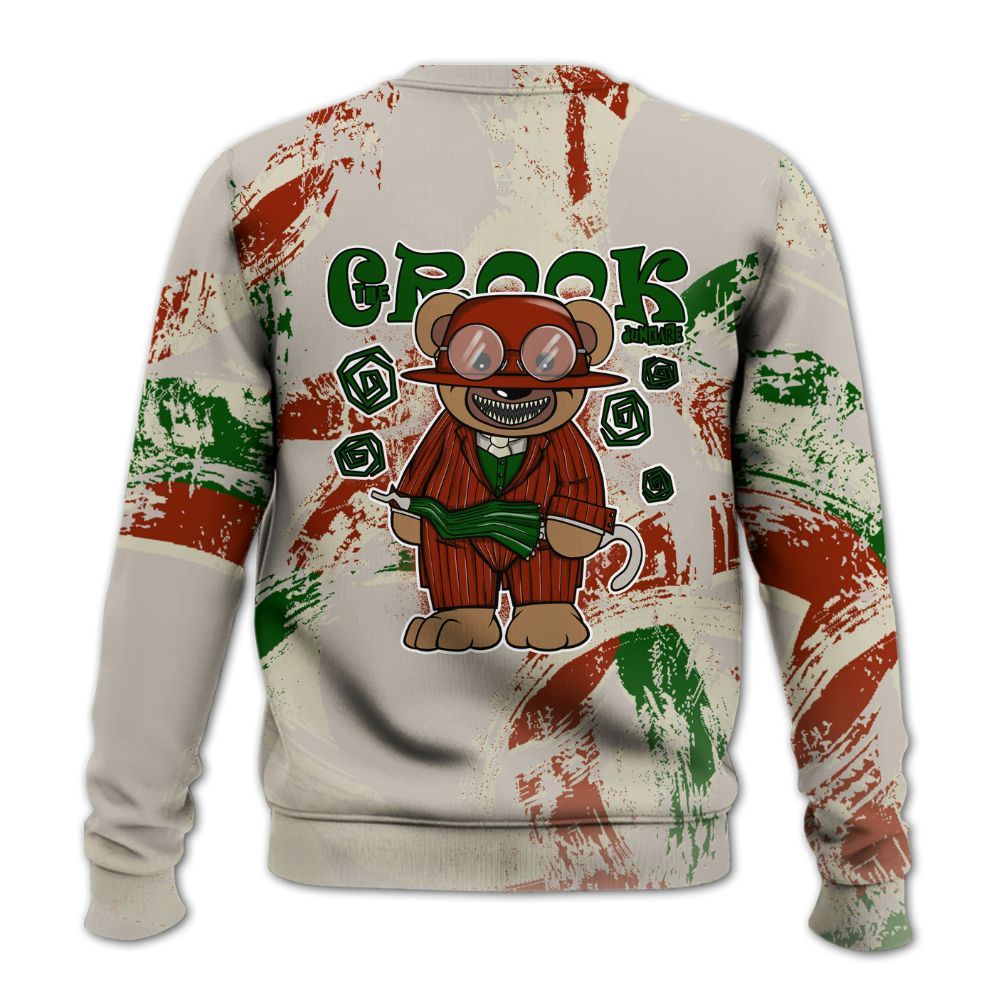 Sweatshirt To Match El Grito 5s - Swindler Bear Circle Slpash All Over Print