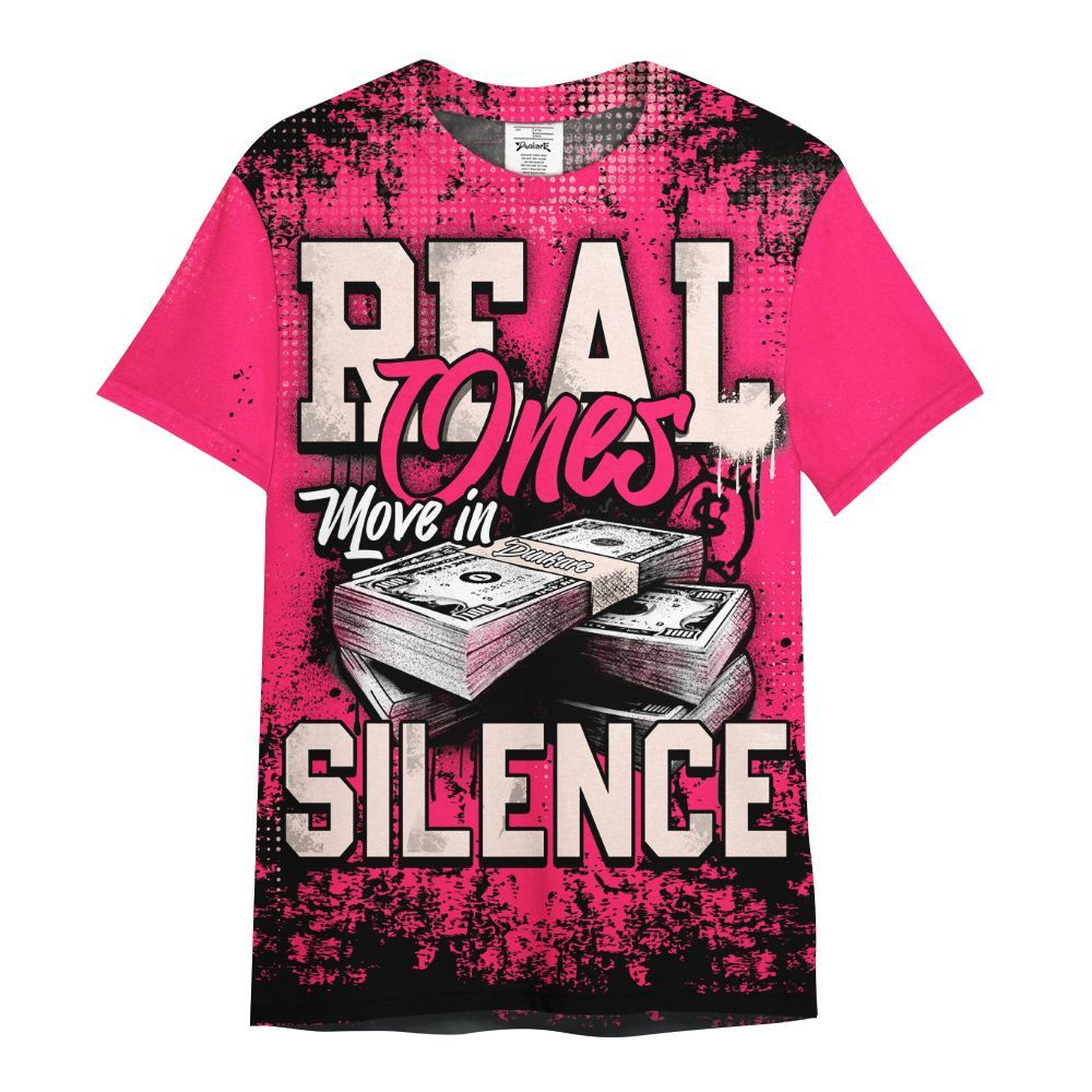 Shirt To Match A'One Hyper Pink Shirt, Move In Silence Money Street Retro All Over Print