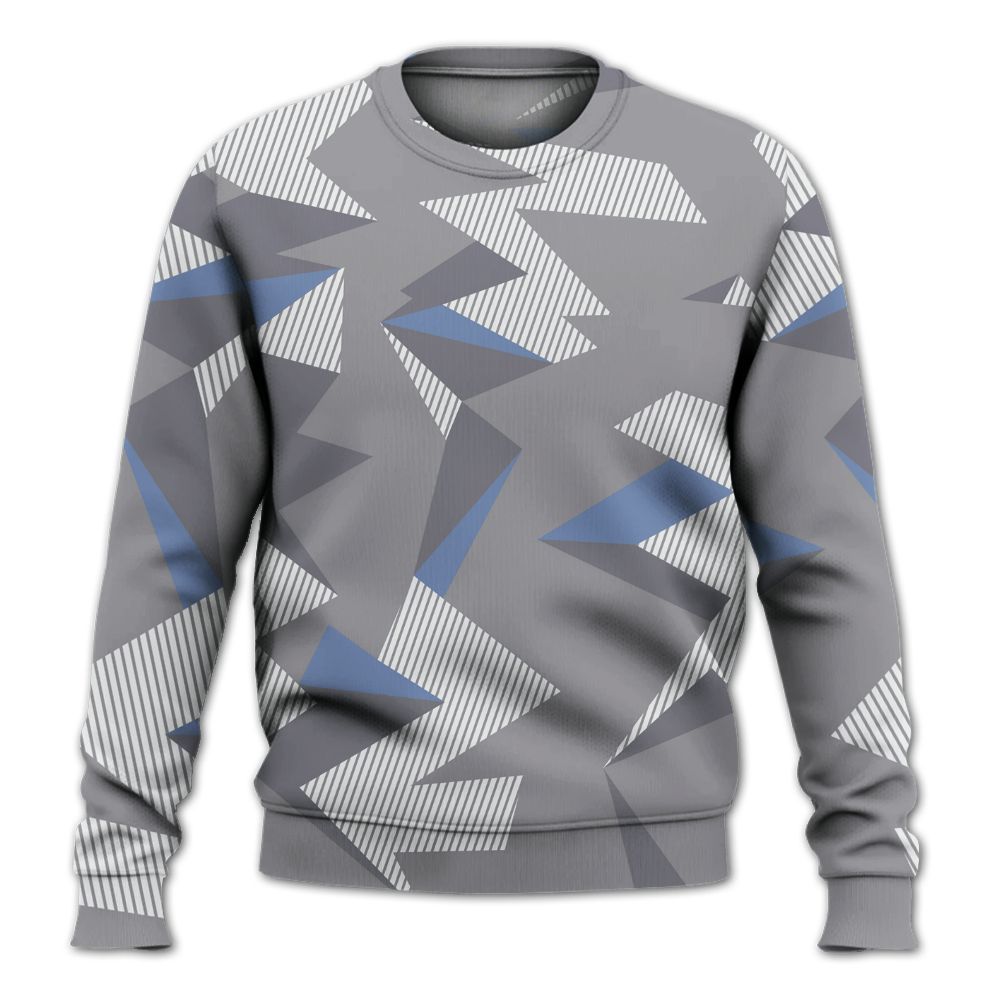 Sweatshirt To Match Low Cement Grey 11s - Geometric Camouflage Pattern All Over Print