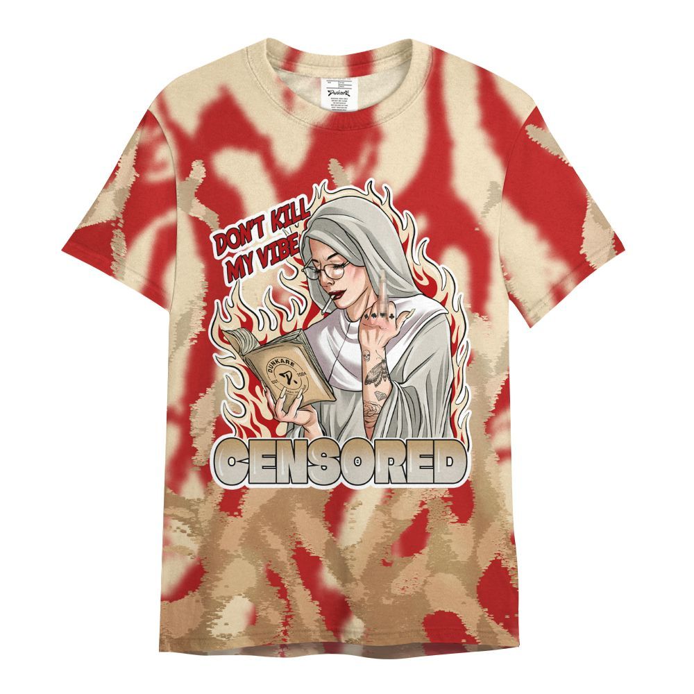 Shirt To Match Dunk Low Strawberry Waffle - Censoredz Burn All Over Print