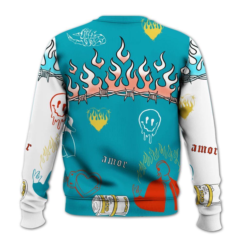 Sweatshirt To Match Dunk Low KD 17 N7 - Snake Trust No One All Over Print