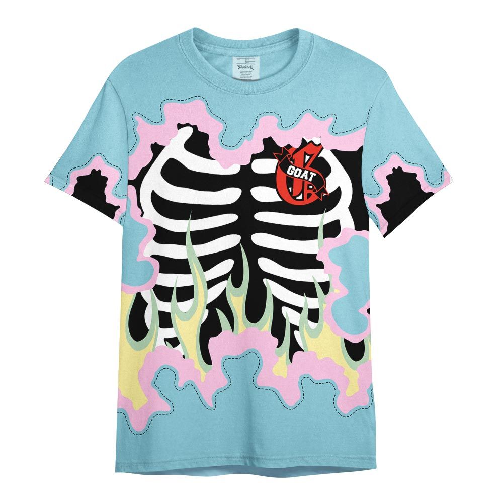 Shirt To Match SB Dunk Low Visty - G.O.A.T 23 Skeleton Flame Shirt Outfit