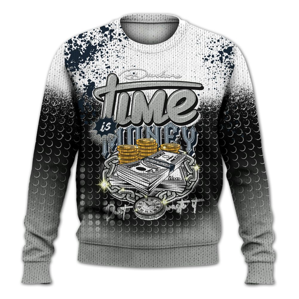 Knitted Sweater To Match Retro Georgetown 6s - Halftone Time Is Money