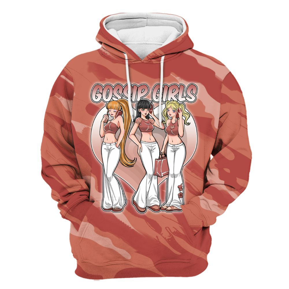 Hoodie To Match Dune Red 13s - Gossip'Girls All Over Print