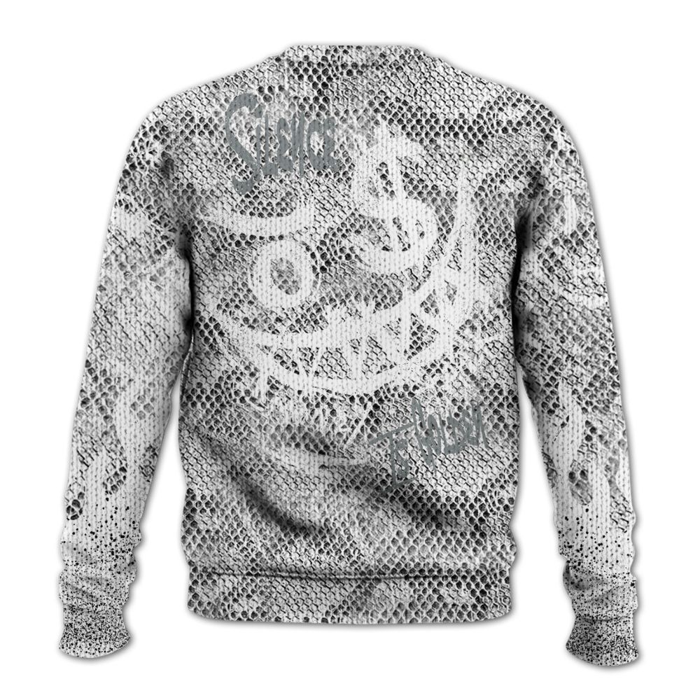 Knitted Sweater To Match Low CNY Year Of The Snake 11s - Mouth Burning Street Style
