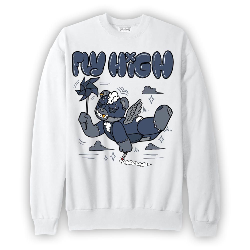 Sweatshirt To match Low Diffused Blue 11s Sweatshirt - Float High Hugz Graphic