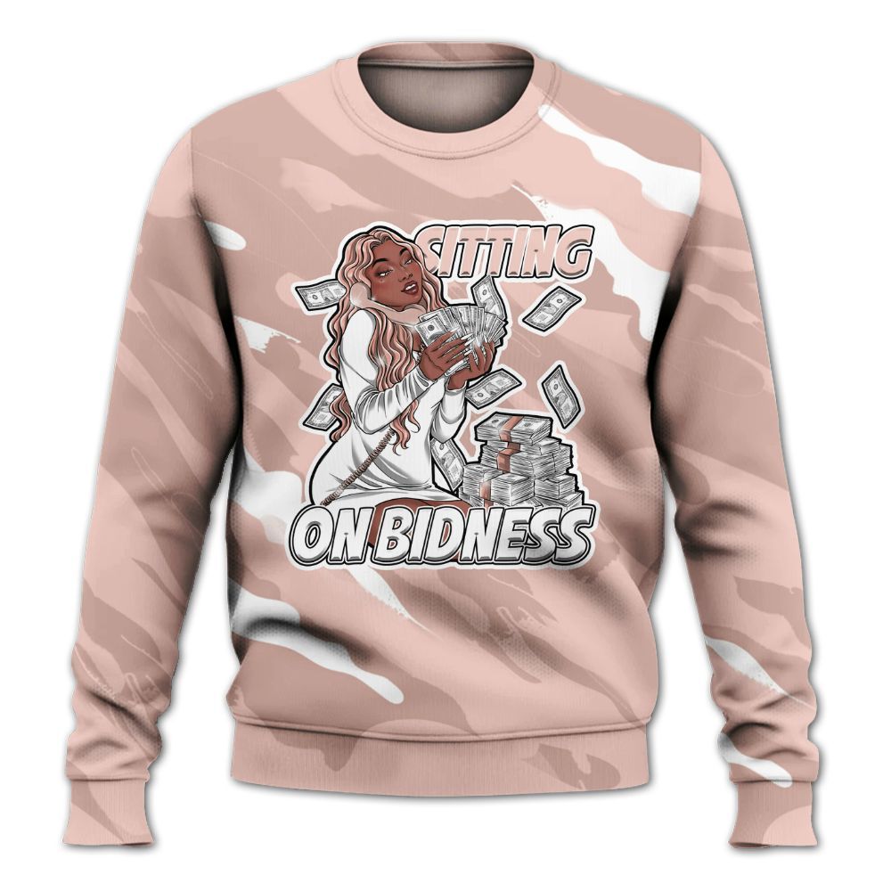 Sweatshirt To Match Low Legend Pink 11s - Bidness Colored All Over Print