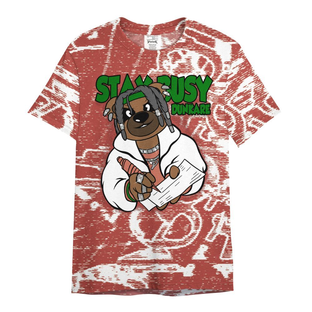 Shirt To Match Dune Red 13s - Maintain Activity Bear Avant-Garde All Over Print