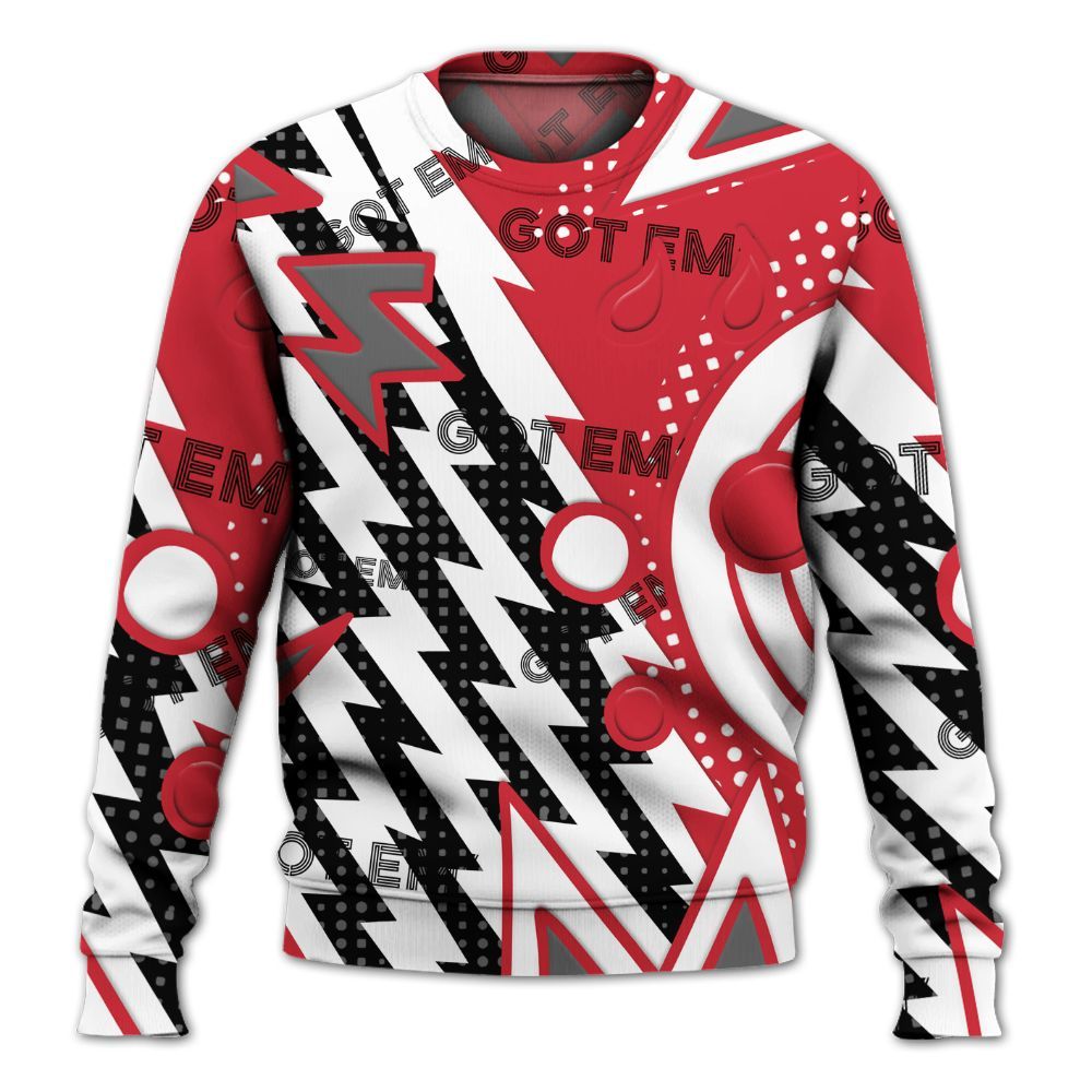 Sweatshirt To Match Bunny 2025 8s - Retro Vintage 90s All Over Print