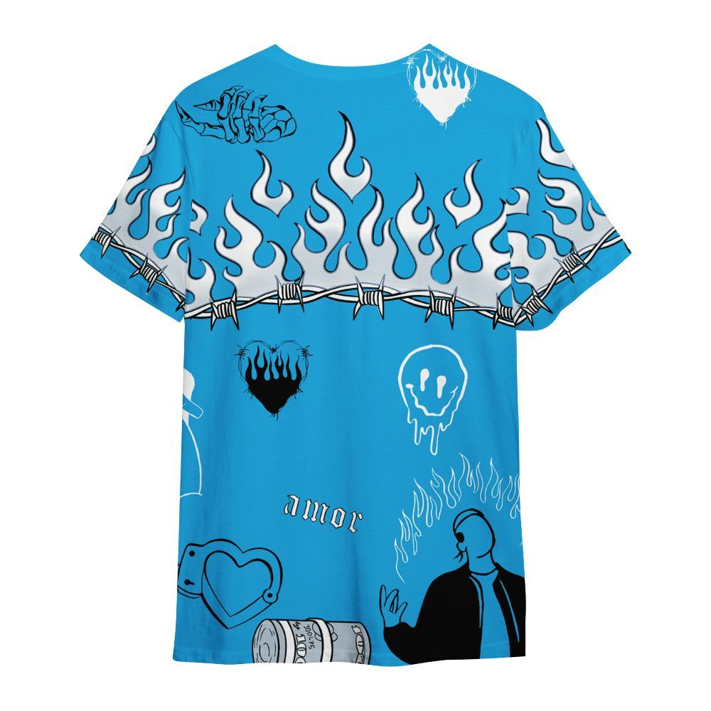 Shirt To Match University Blue Low 2026 11s - Snake Trust No One All Over Print