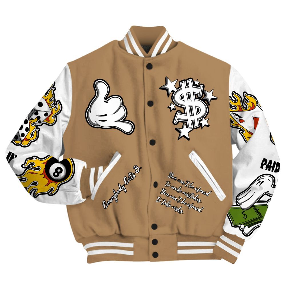Varsity Jacket To Match Kobe 4 Gold Medal - Everybody Paid In Full Graphic All Over Print