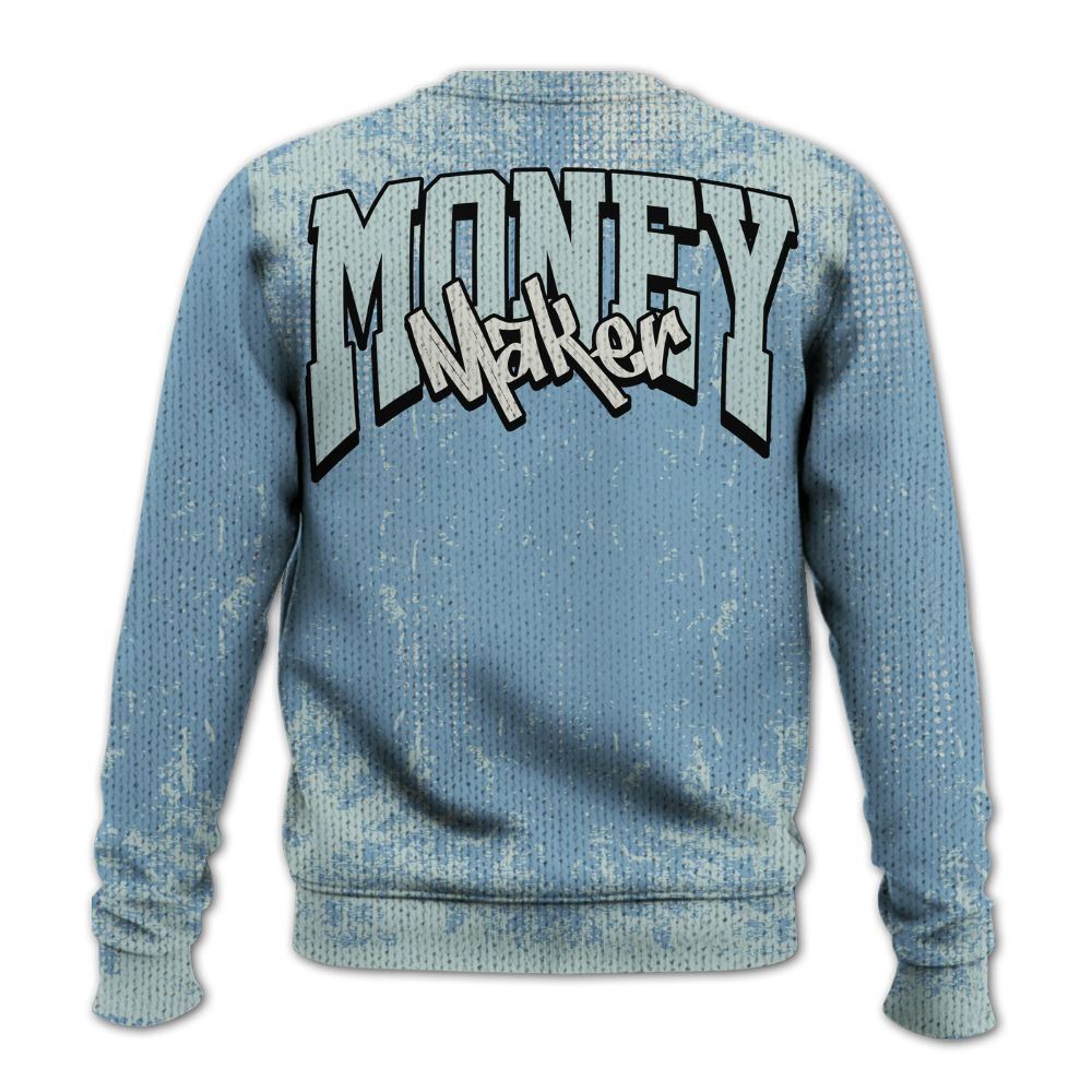 Sweater To Match Denim Worn Blue 2025 4s - Move In Silence Money Street Retro Graphic