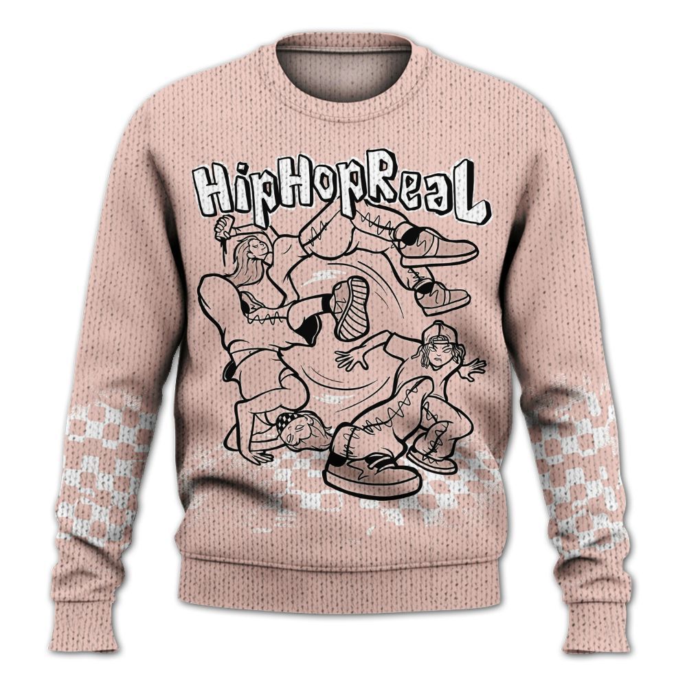 Knitted Sweater To Match Low Legend Pink 11s - Feel Life Street Style