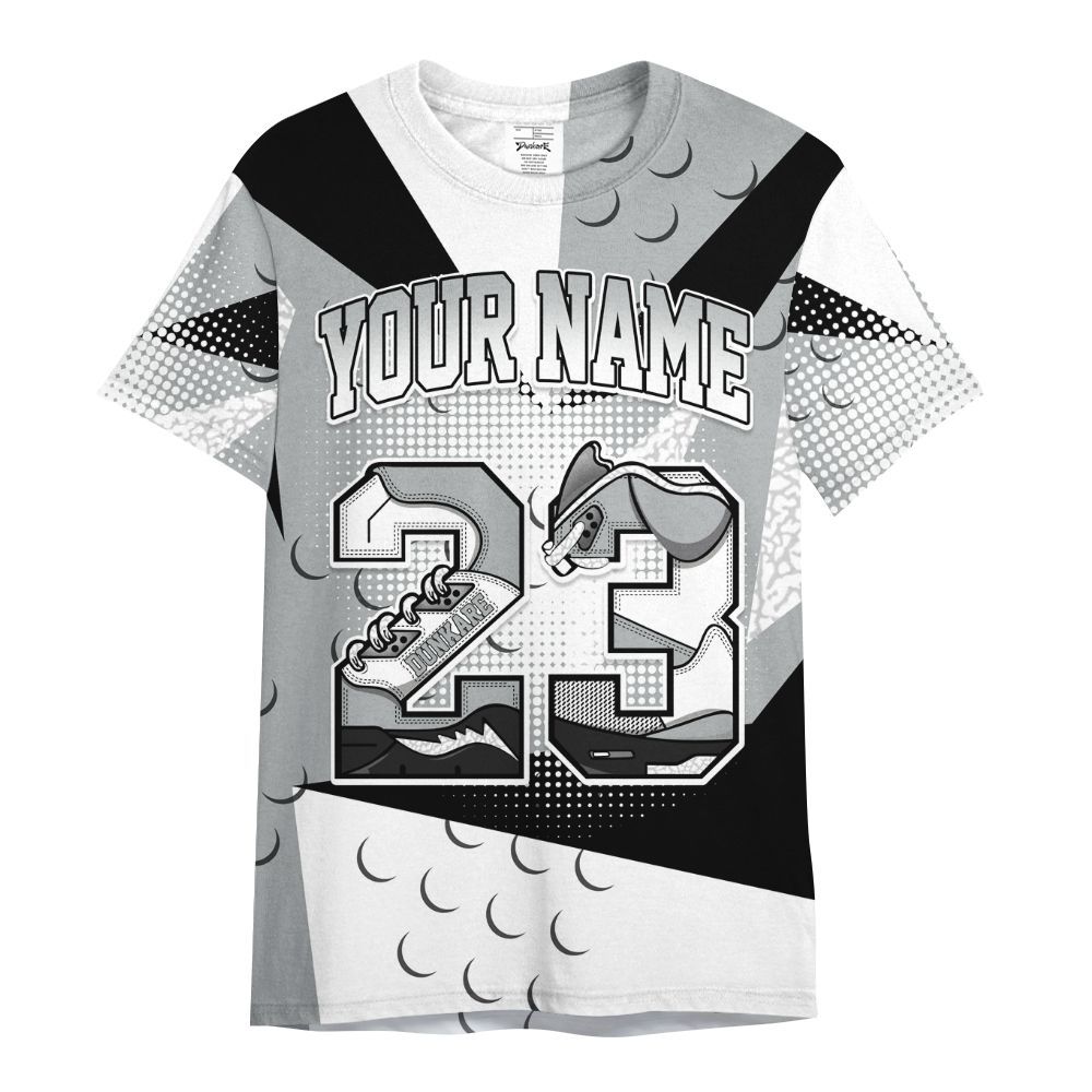 Shirt To Match Retro Pure Money 3s - Custom Name 23 5s All Over Print