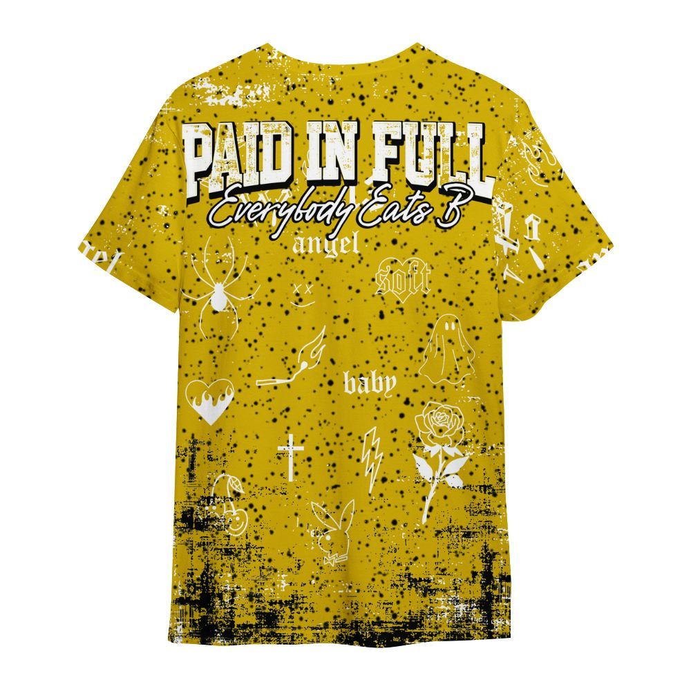 Shirt To Match Retro Tour Yellow 2026 4s - Paid In Full Money All Over Print