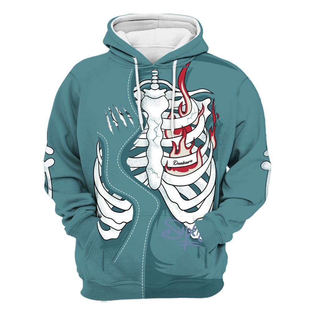 Hoodie To Match Dunk Low Denim Turquoise Royal - It's The Kick For Me All Over Print