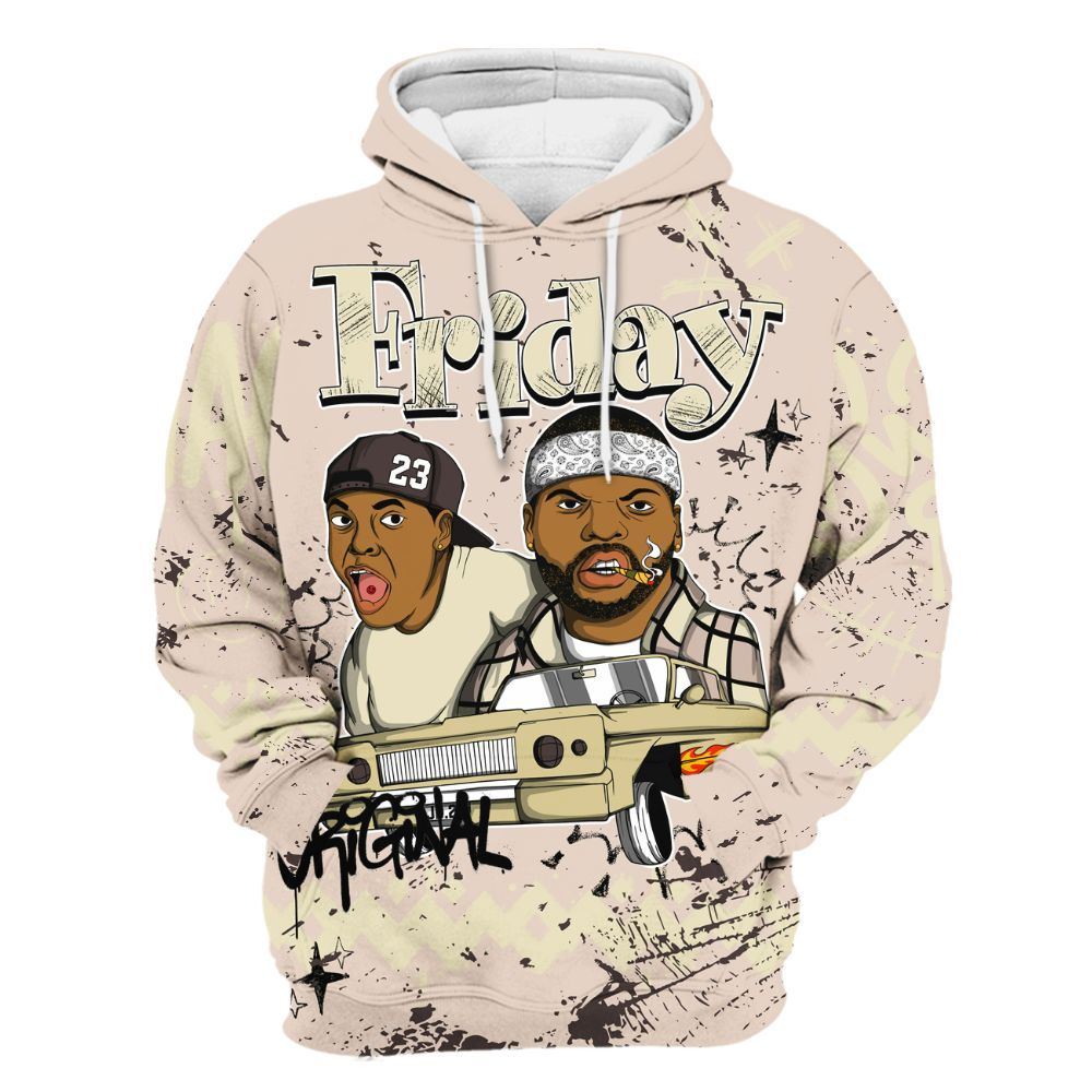 Hoodie To Match A Ma Maniere X Fossil Stone 4s - Friday Sneaker Crayon All Over Print