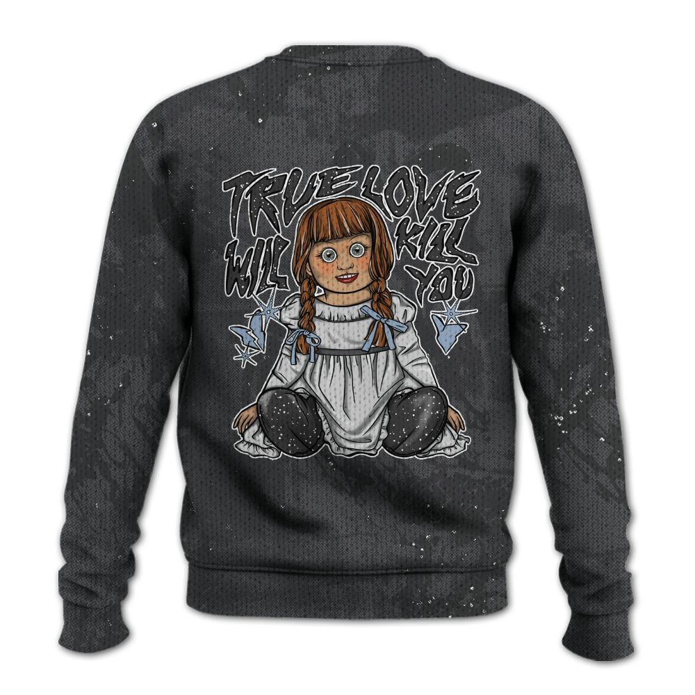 Knitted Sweater To Match Reverse Oreo 6s - Genuine Loves Bear Heart Grunge