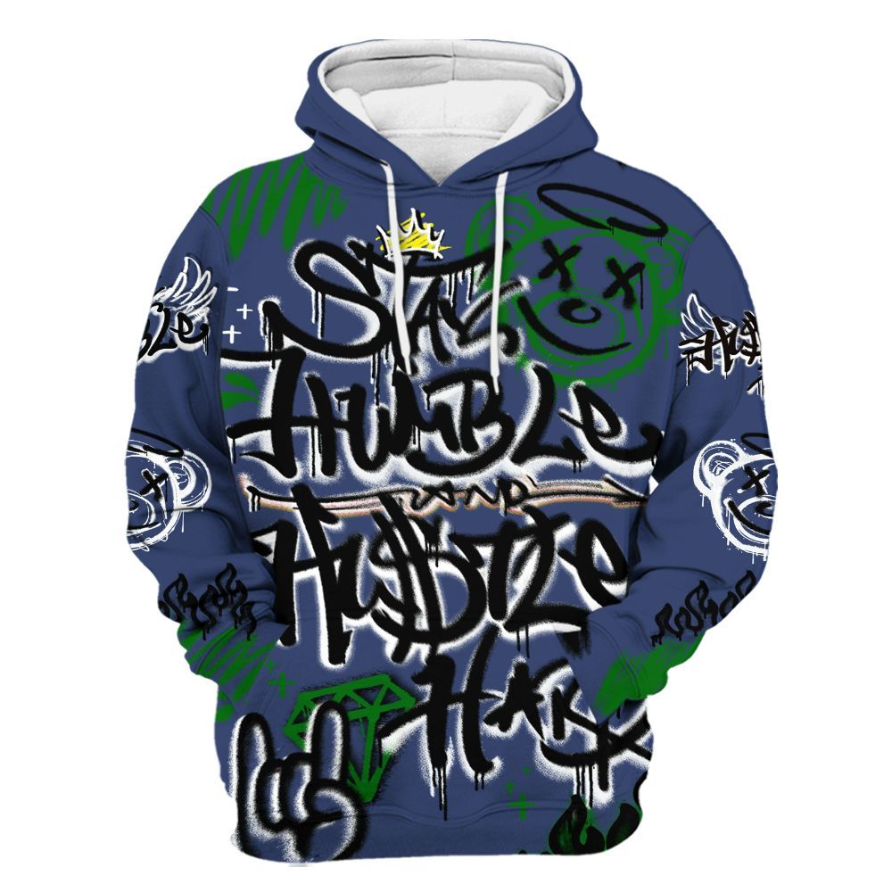 Hoodie To Match Midnight Navy 13s - Humble Drip Streetwear Graffity All Over Print