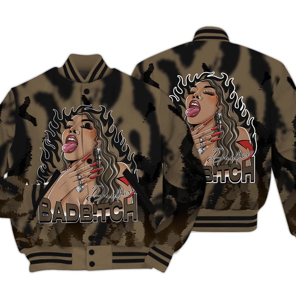 Varsity Jacket To Match Olive 9s - Bad B!tch Burn Varsity Jacket Unisex