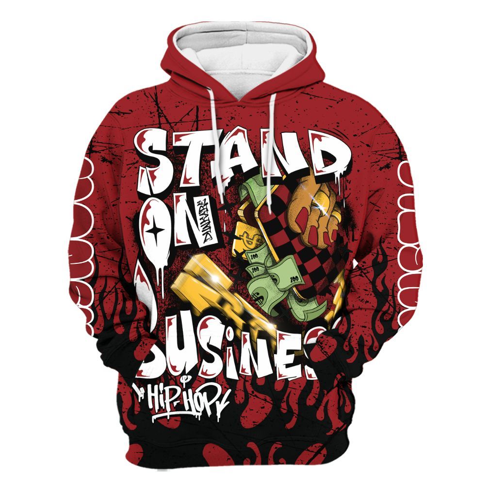 Hoodie To Match Alternate Flu Game 12s - Stand Business Graffiti All Over Print